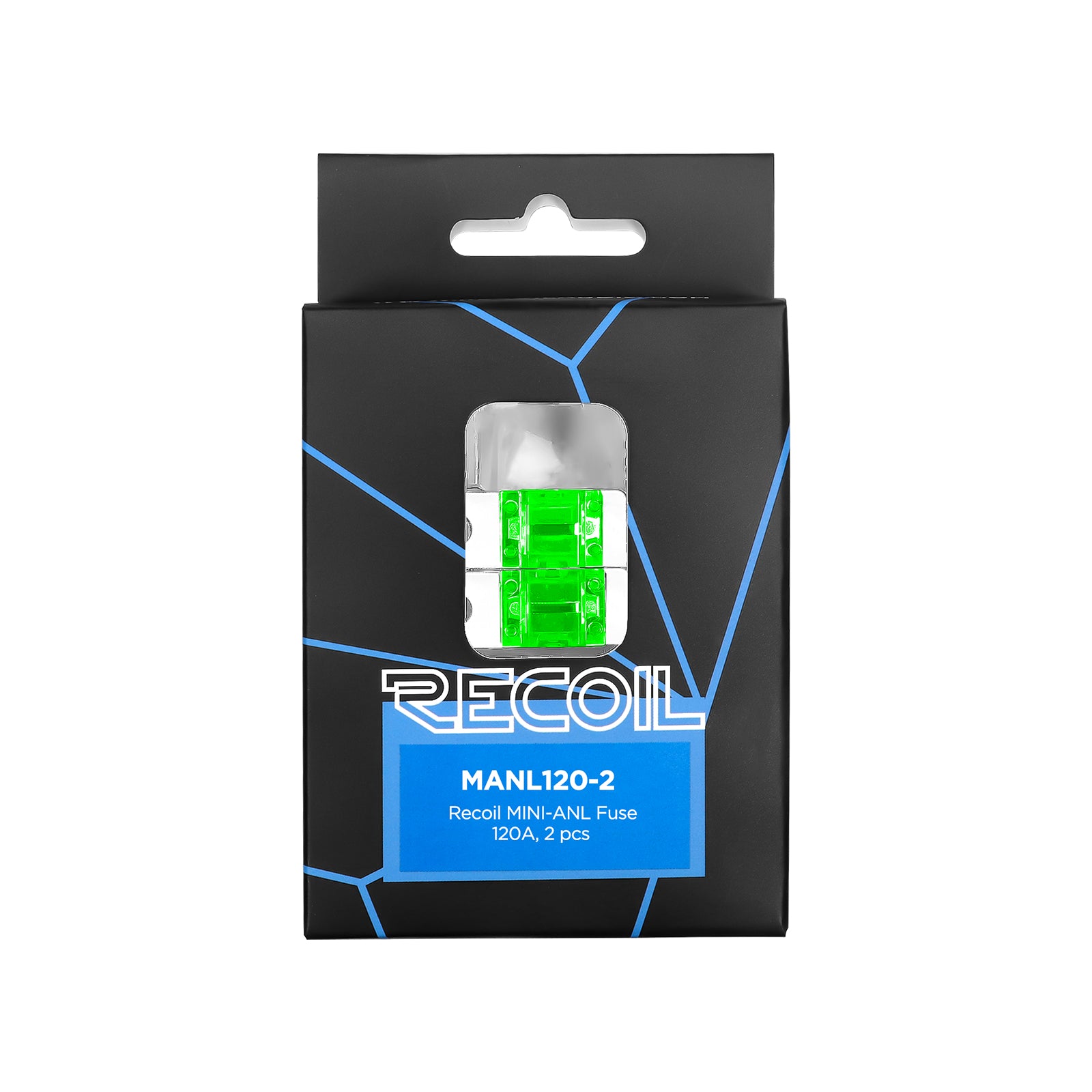 MANL120-2 - 2 Pack 80a Mini-anl Fuses Gold Plated