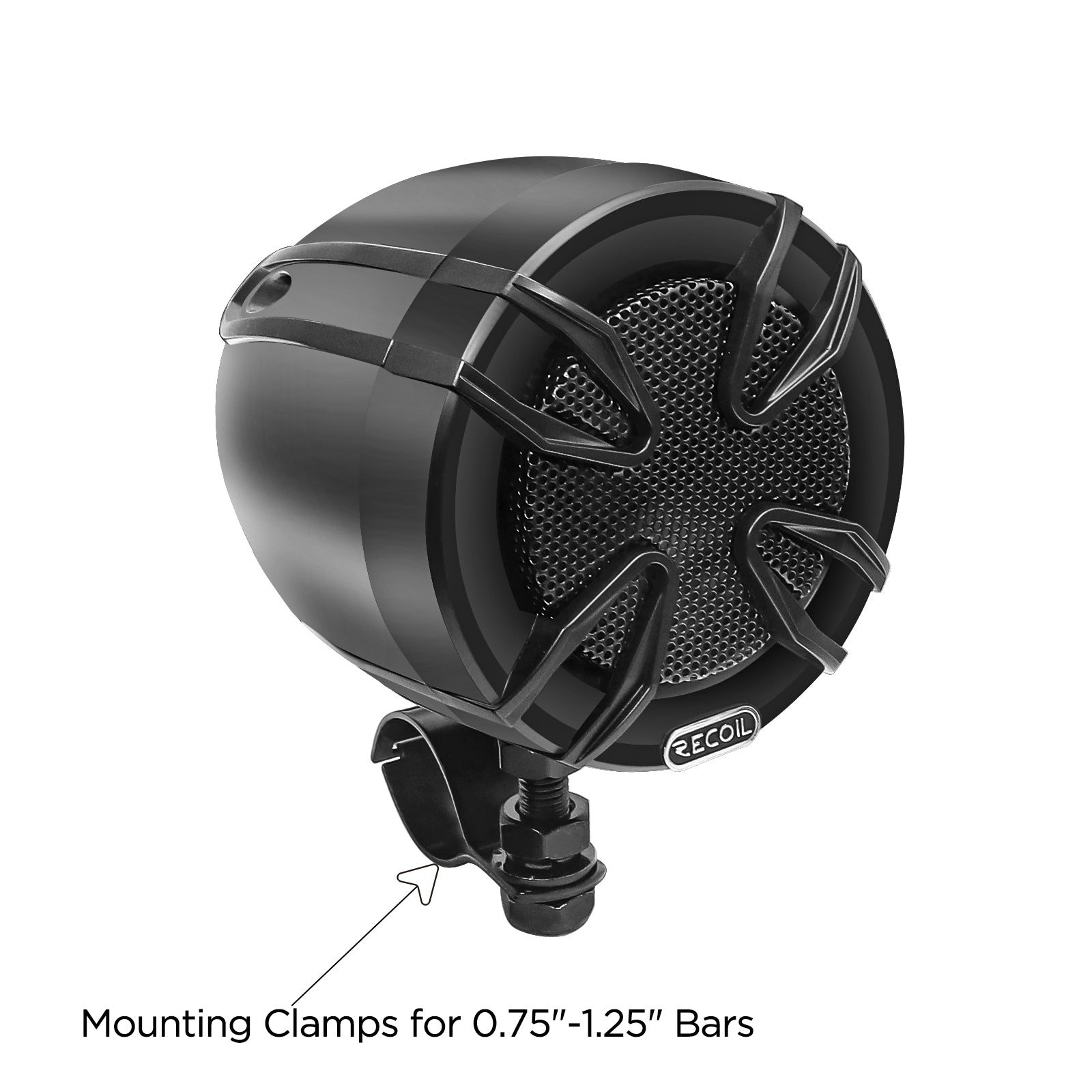 R3B-P - Complete Pair Bluetooth Speakers System, Super Loud 3” Speakers, 360 Watts Class-D Amplifier with Built-in Bluetooth, Waterproof Wireless Remote, Great for Use with ATV, Motorcycle, Golf Cart & 12 Volt Vehicles