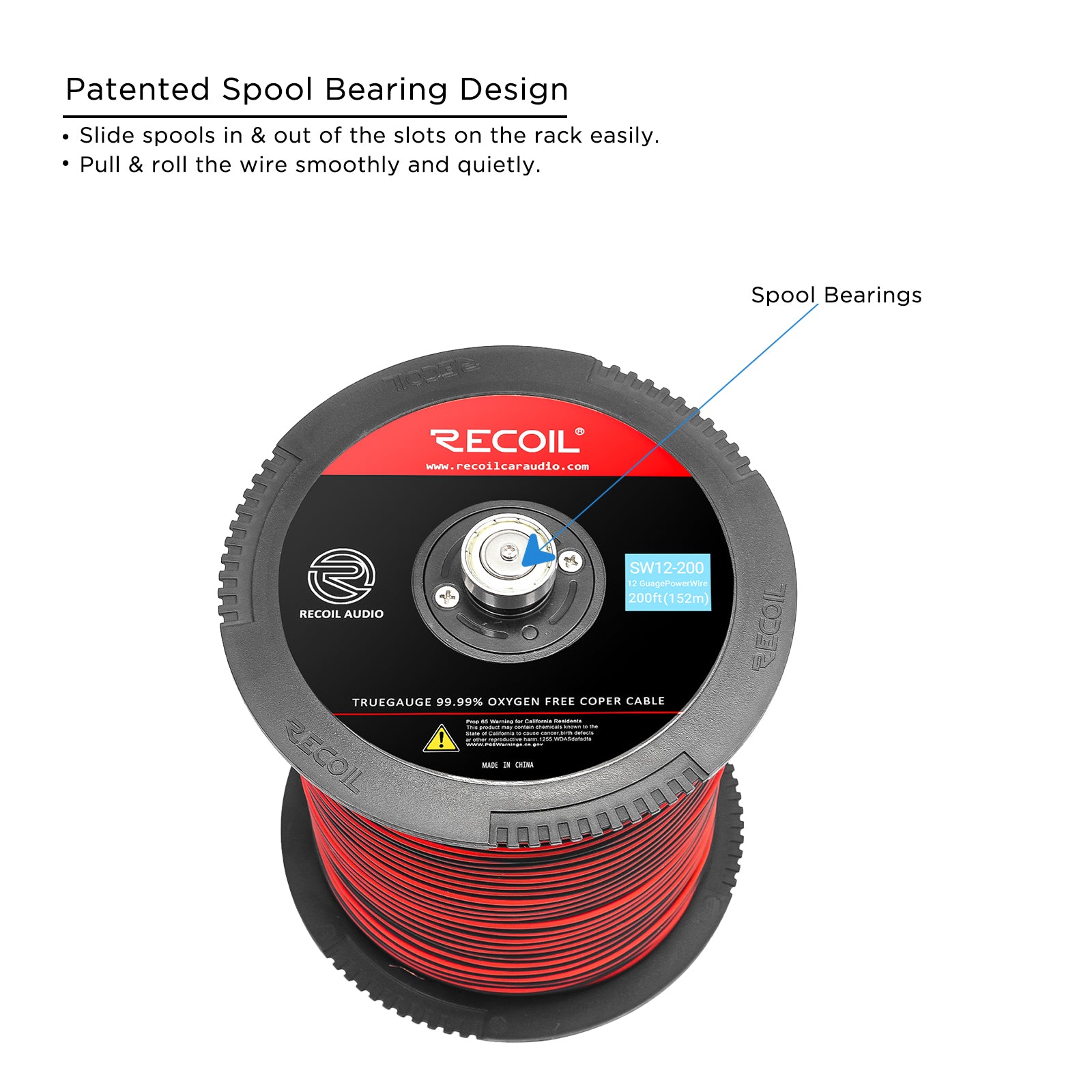 SW12-200 - Premium True Spec 12 Gauge Speaker Wire - 99.9% Oxygen-free Pure Copper – Super Flexible Jacket (200 Feet/spool)