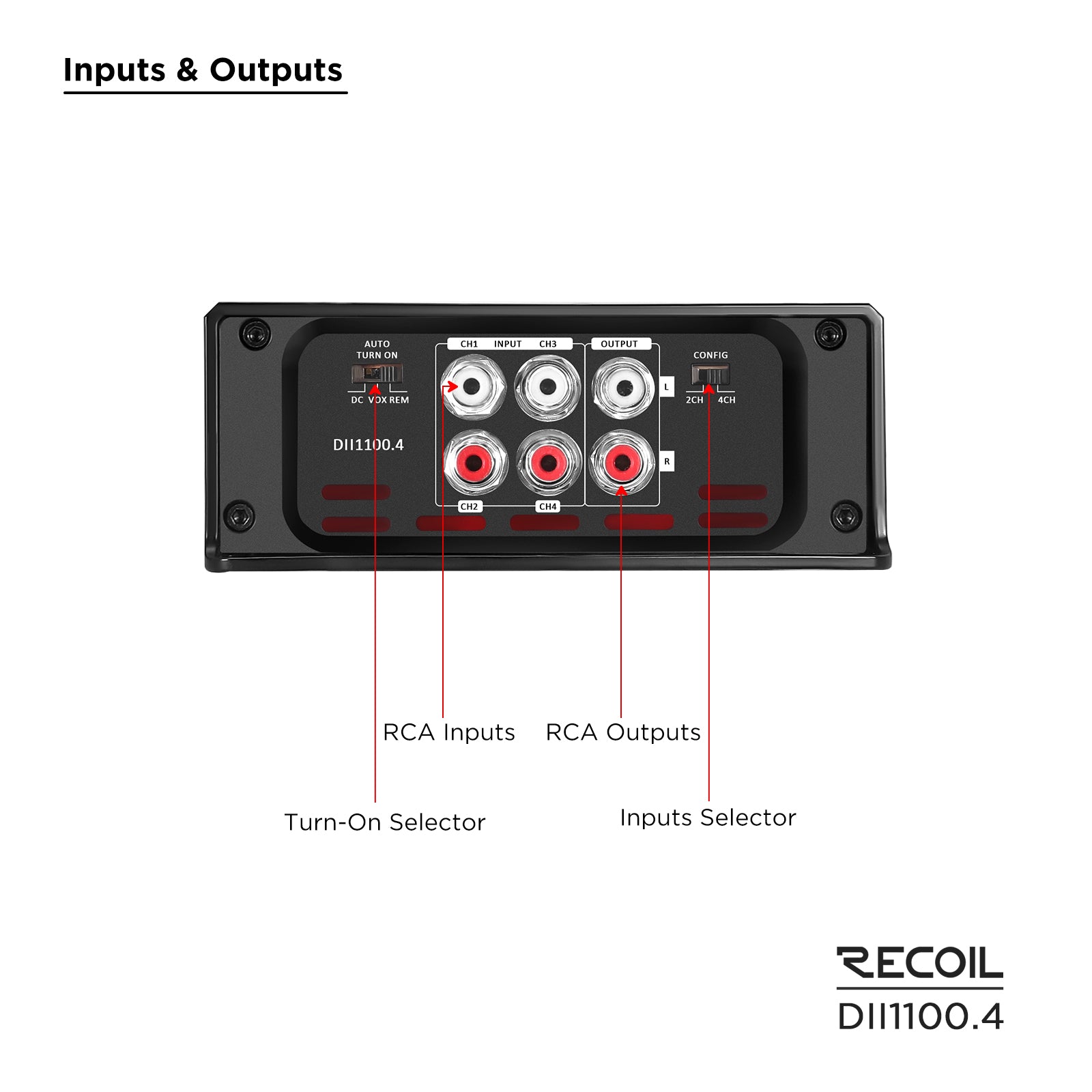 DII1000.1 - Ultra Compact Class-D Mono Car Audio Amplifier, Max 2,000 Watts, 2-4 OHM Stable, Bridgeable