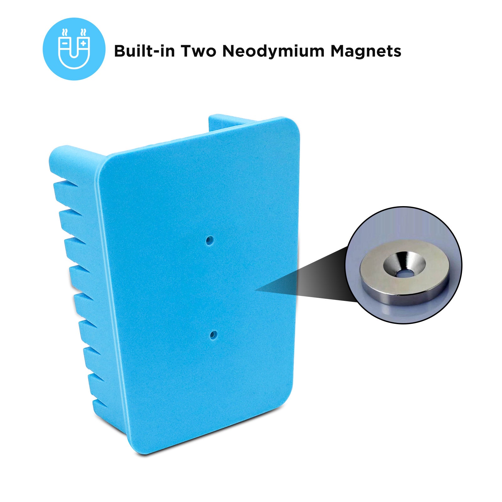 SWSL - 9 Slots Silicone Wire Harness Soldering Holder, Wire Leads Clamp Stand with Neo Magnets Base, Holds 30awg to 12awg Wires, High Temperature Silicone, One Piece
