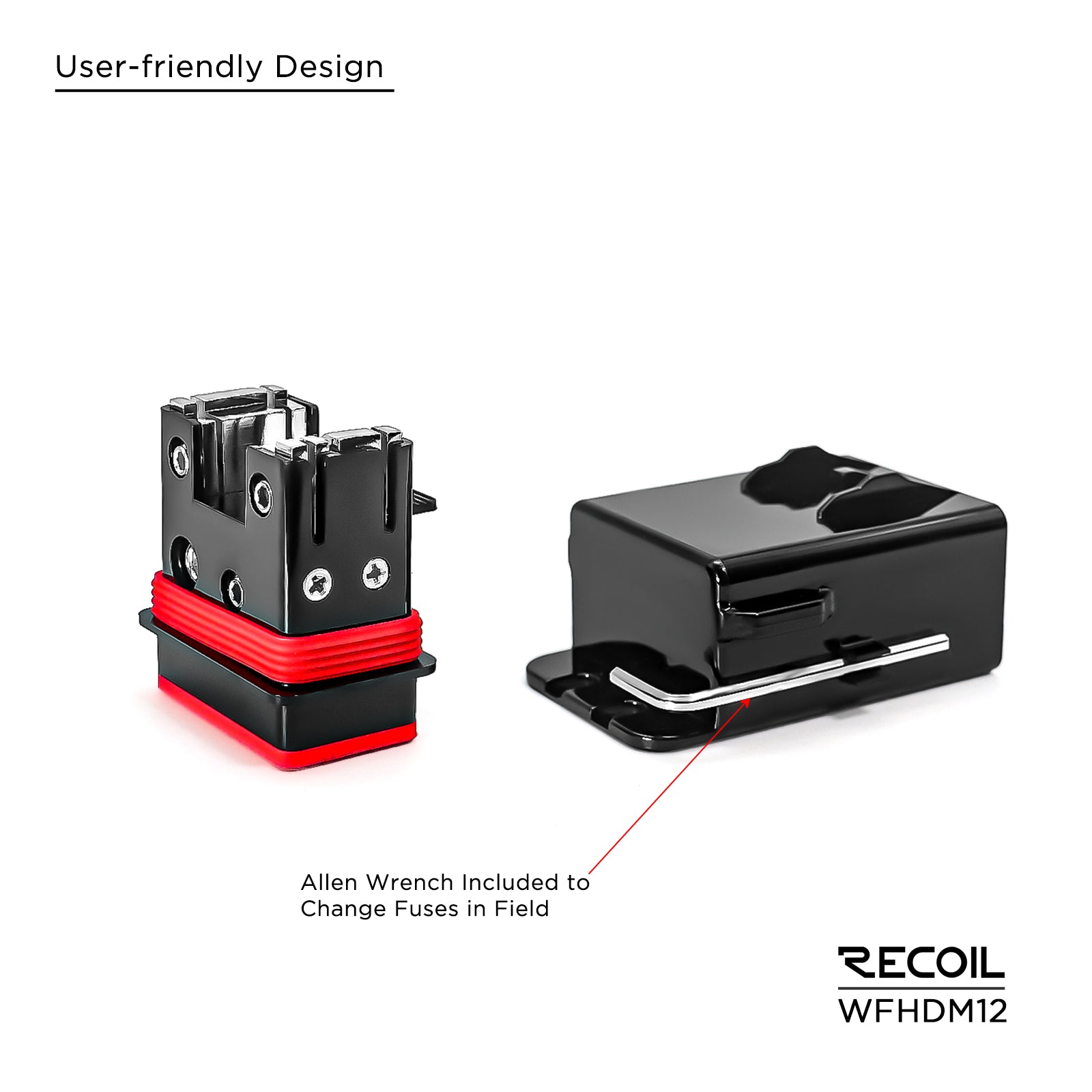 WFHDM12 - Waterproof Dual Maxi or Mini-anl Fused Distribution Block, 1x0/4awg Input & 2 X 6/8awg Outputs