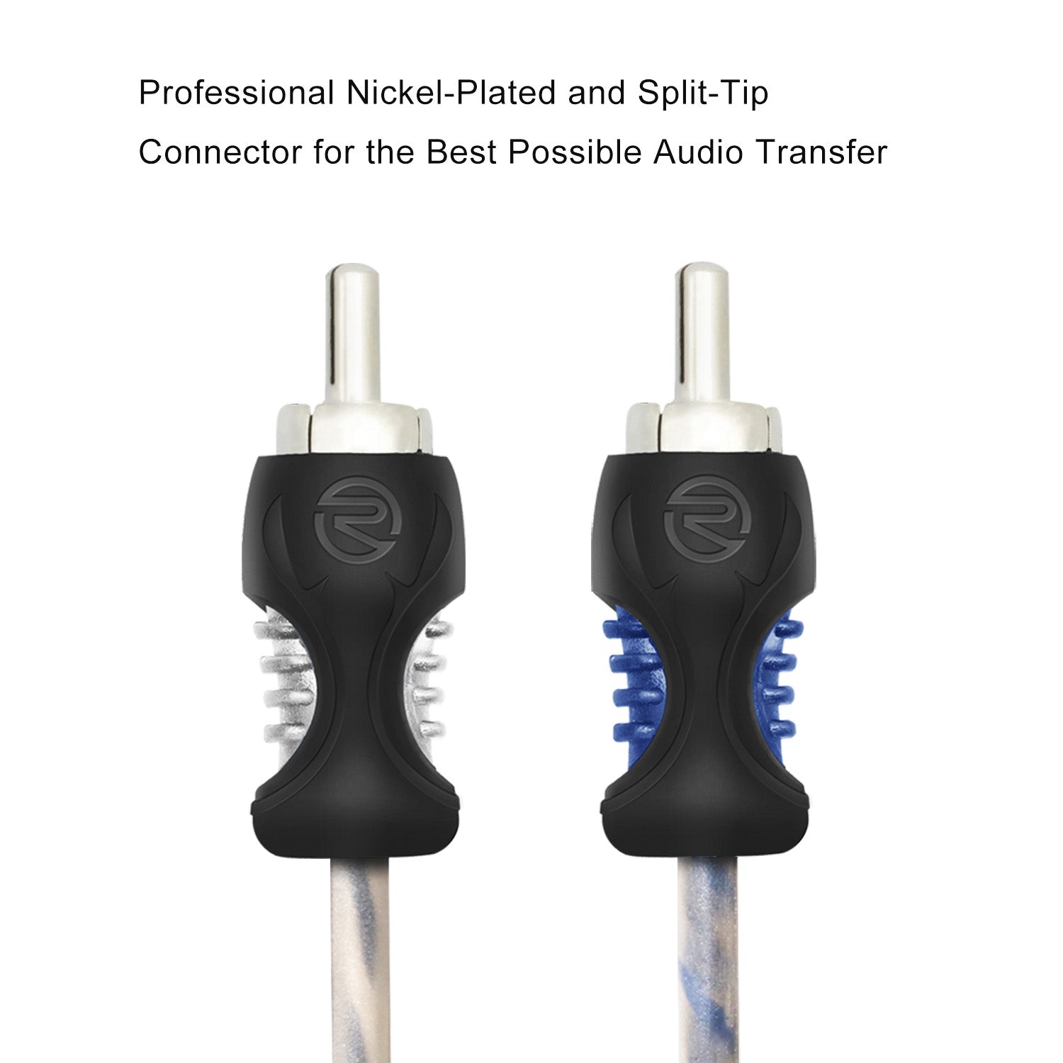 RCI220 - 100% Oxygen Free Copper 20ft 2-channel RCA Audio Cable, Twisted Pair with Noise Reduction