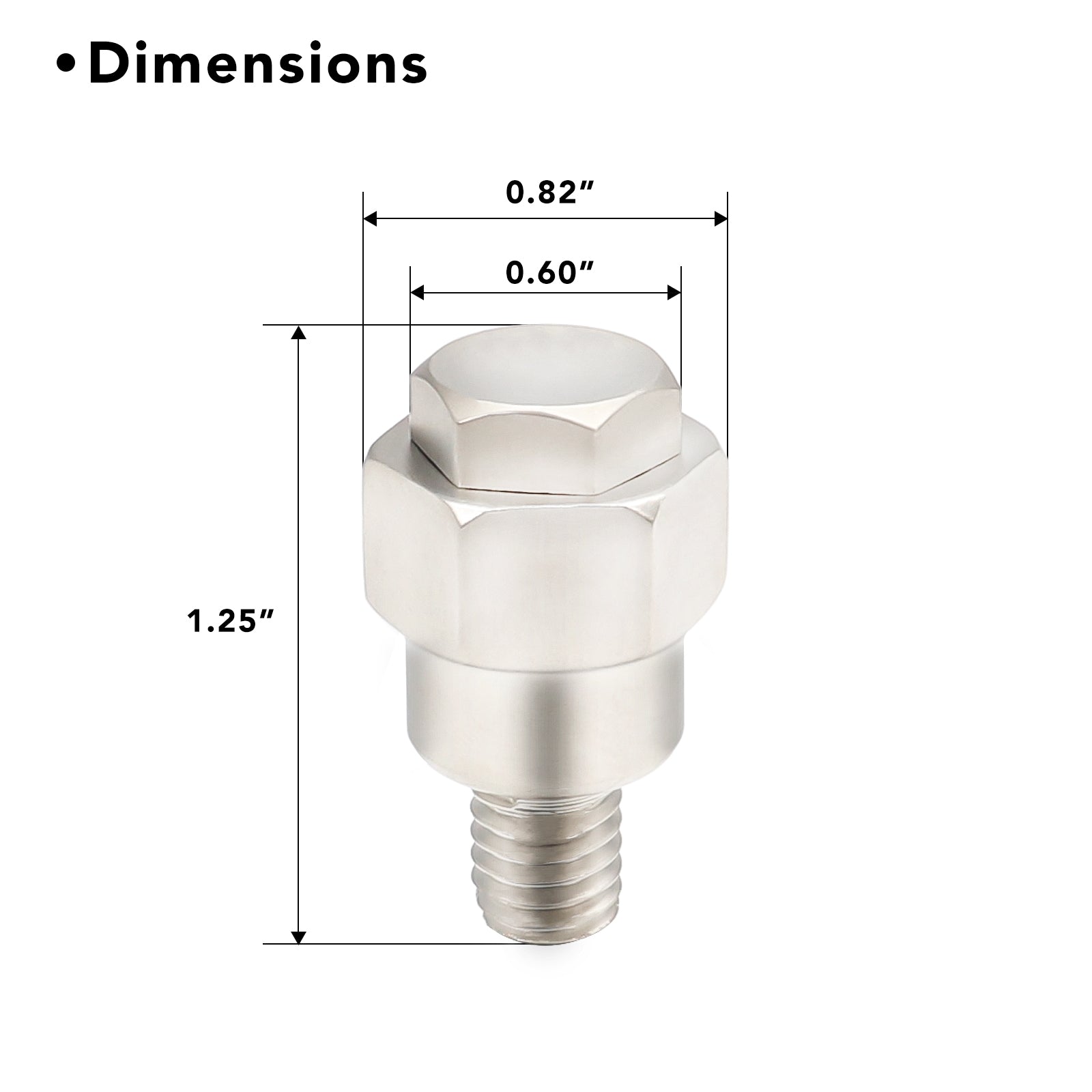 GMS - 2pcs Short Gm Battery Side Post Terminal Adapter