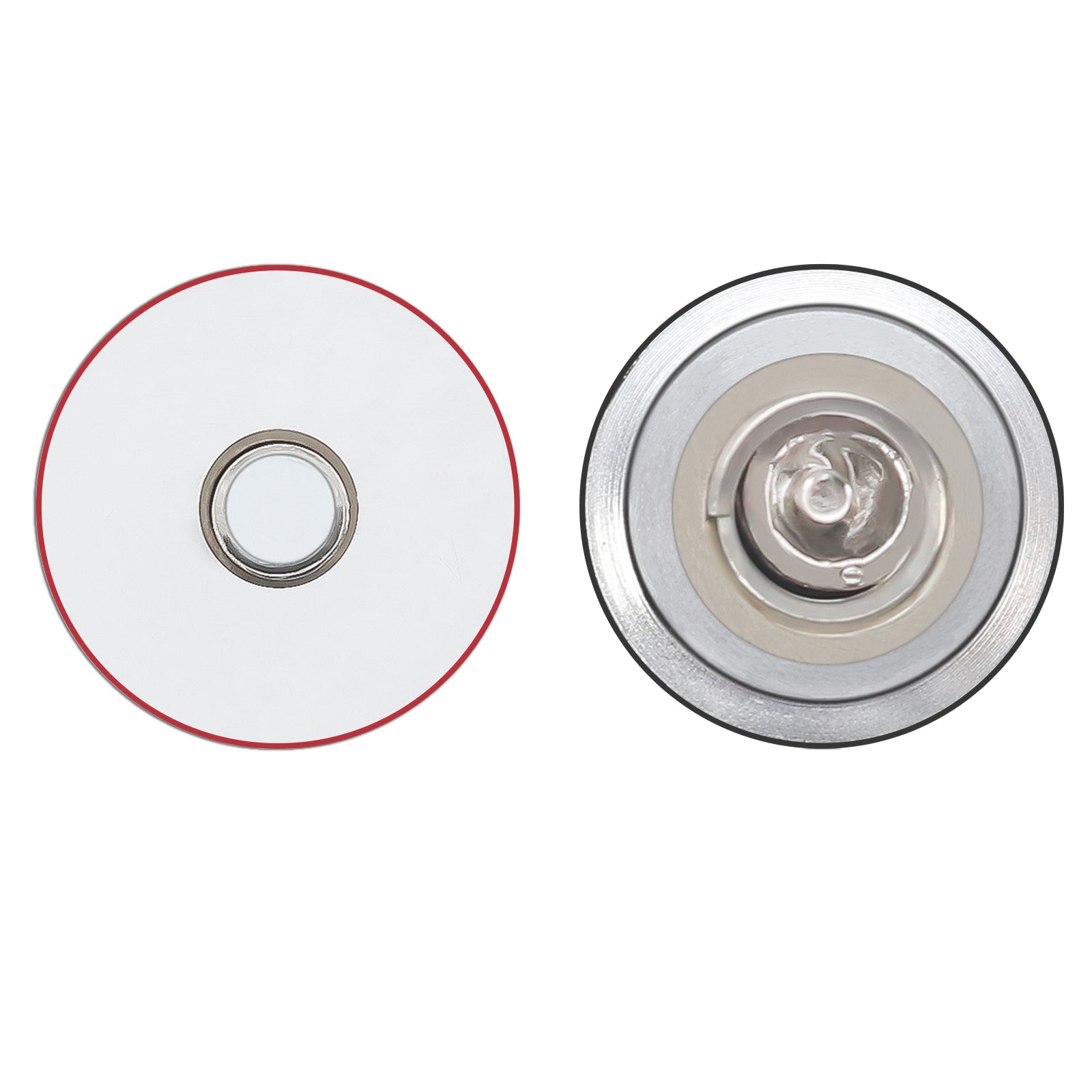 BTA6 - Battery Terminal Adaptor M6 Screw to Sae Top Posts, Solid Brass, Marine-grade Satin Chrome Finish, Positive & Negative Pair