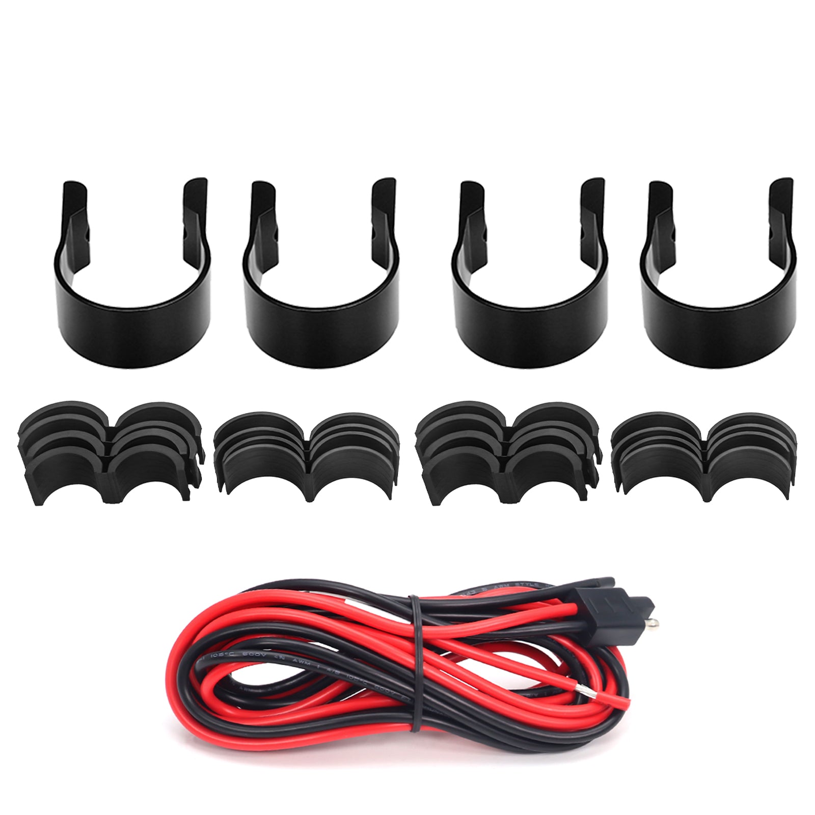 R4-Q - Complete Marine 400 Watts Quad Speakers Audio System, Two Pairs Super Loud 4” Speaker Pods with 3” Passive Radiators, 4-channel Marine Amplifier, Bt Controller, for UTV, ATV, Golf Cart, Boat, Off-road Motorsports Audio
