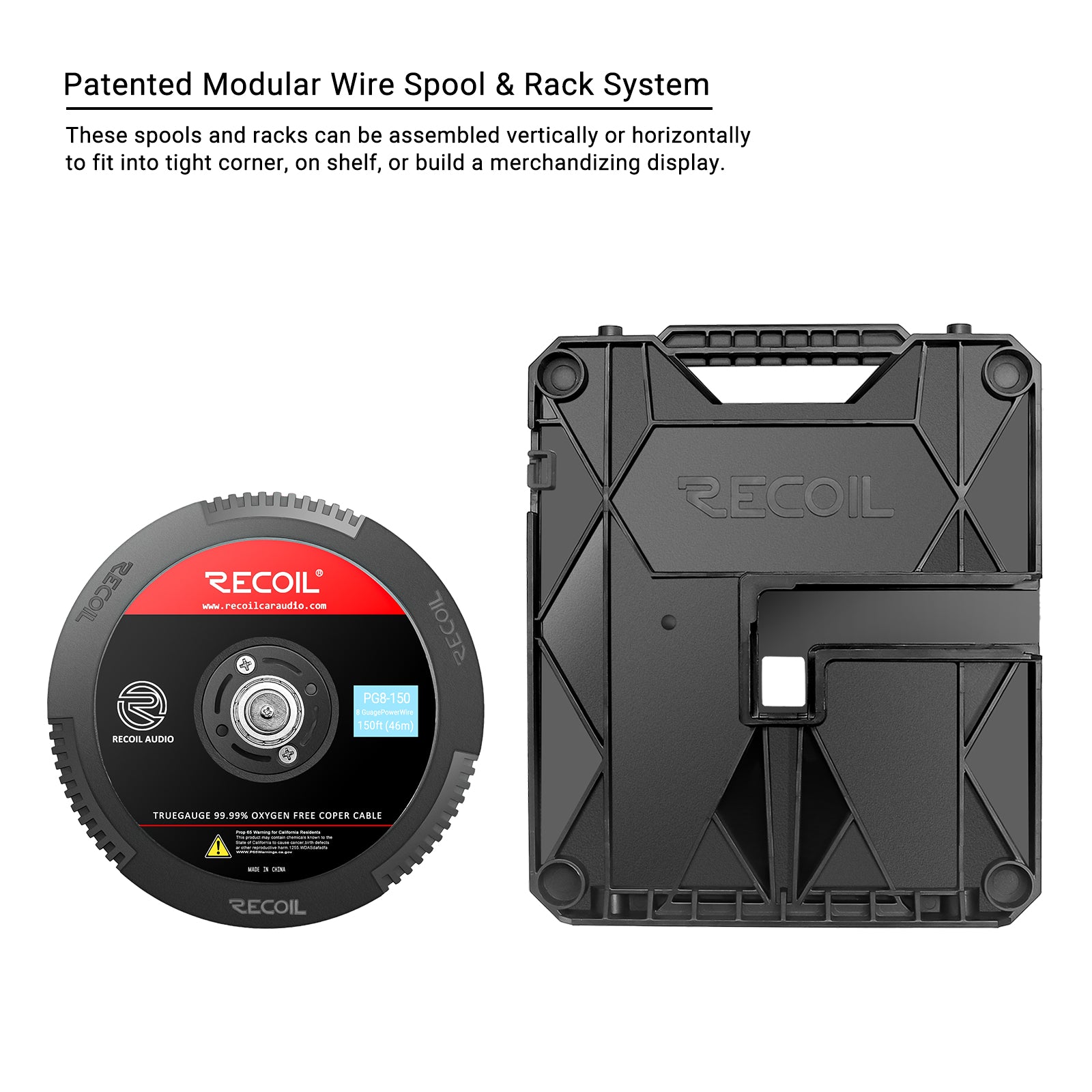 PG8-150 - Premium True Spec 8 Gauge Ground Wire, 99.9% Oxygen-free Pure Copper , Flexible Soft Touch Black PVC Jacket (150 Feet/spool)