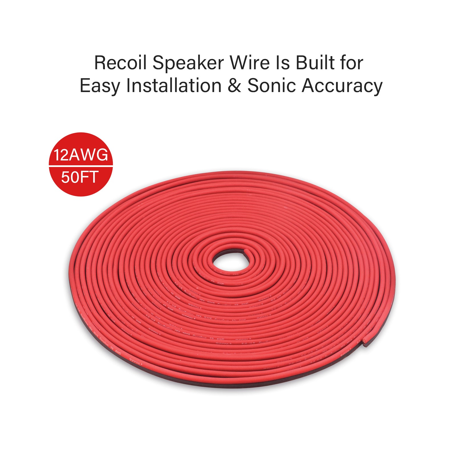 RS12 - 50 True Spec (CCA) 12 Gauge Speaker Wire Cable