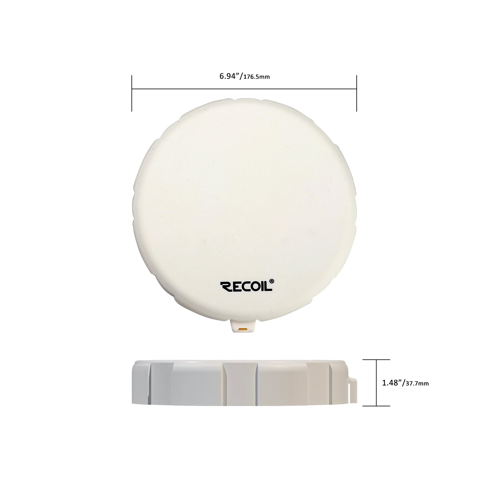 SC65-W - 6.5” Marine Speaker Covers, Silicon Material, Designed for Uv Rays, Dust & Water Protection, White Color, Pairs