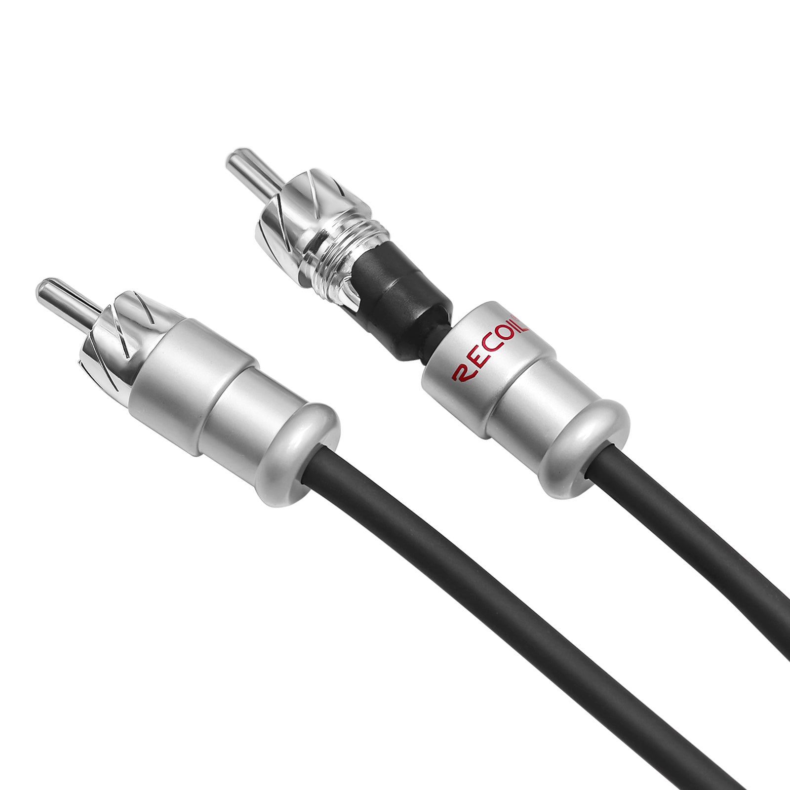 XI29 - Echo Max Series Premium 99.99% Oxygen Free Copper 9ft 2-channel RCA Audio Interconnects Cable, with Machined Brass Connectors & Braided Nylon Jacket