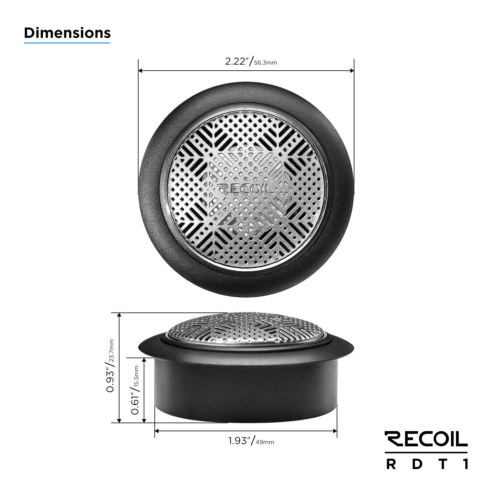 RDT1 - Echo Pro Series Ceramic Dome Tweeter