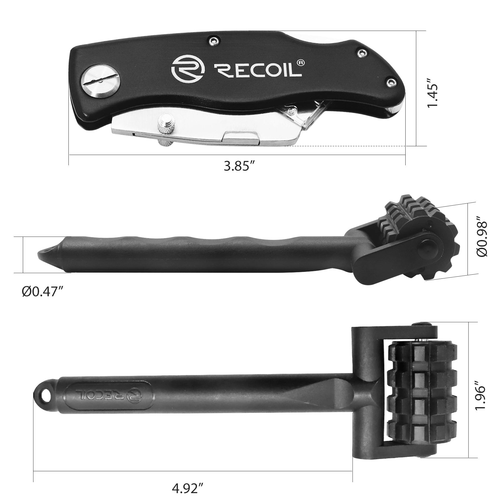 DRK - Car Sound Deadening Roller and Knife Tool for Auto Noise Roller Car Sound Deadener Application Installation Tool Rolling Wheel Interior Accessories