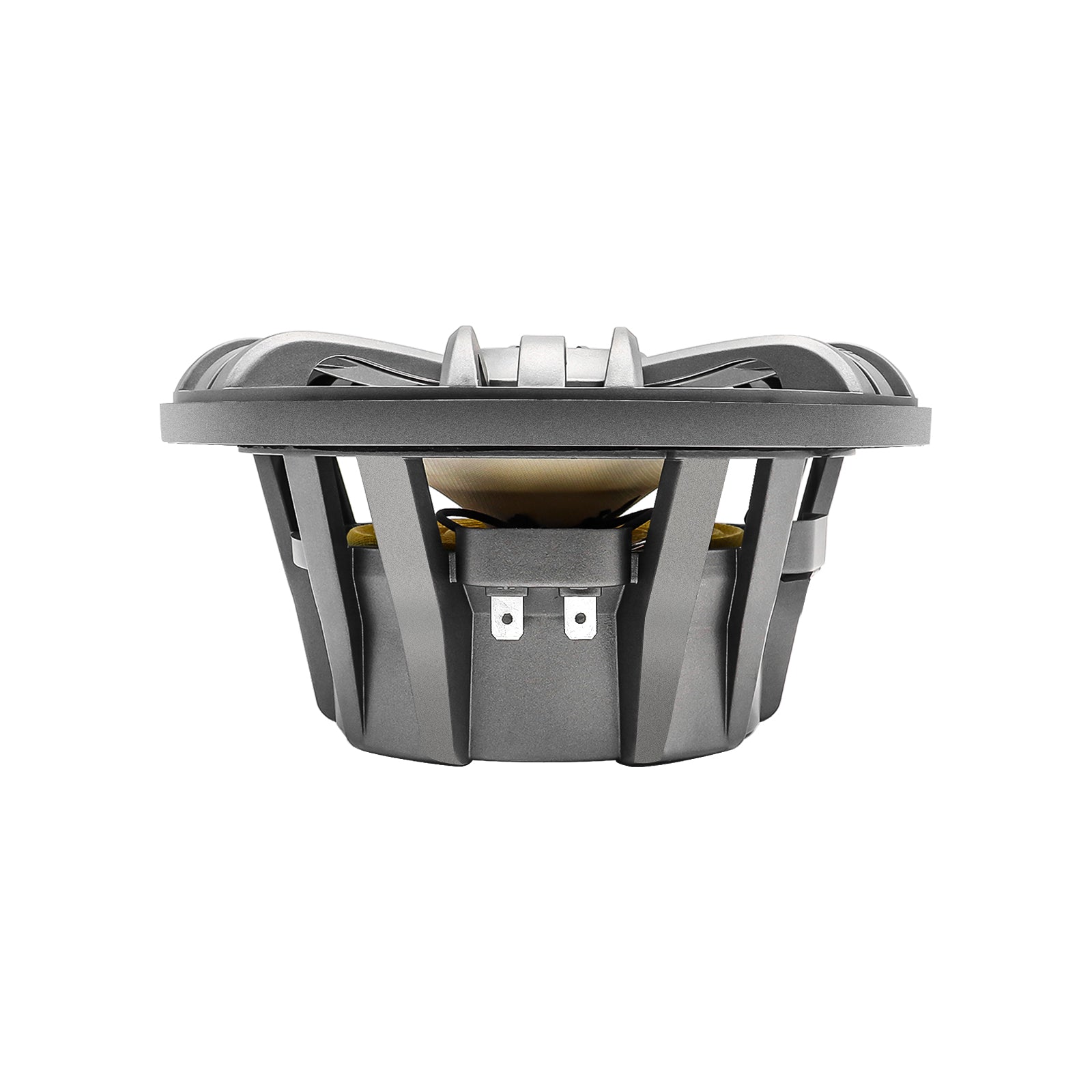 M1-65K - M1 Series 6.5 Inch 2-way Marine Boat & Utv/atv Coaxial Speakers with Built-in RGB LED Lighting, Include RGB LED Speaker Rings and Controller, One Pair of Each Dark Silver and White Grilles