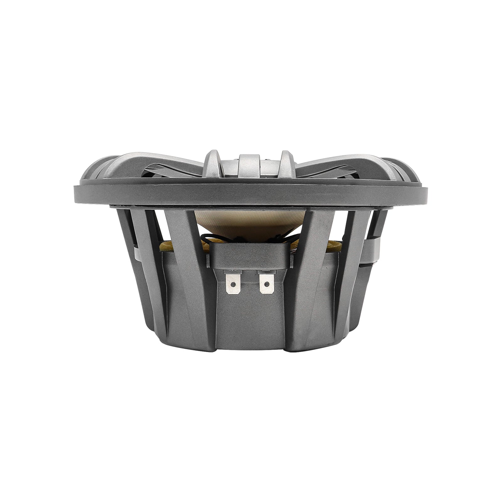 M1-65 - M1 Series 6.5 Inch 2-way Marine Boat & Utv/atv Coaxial Speakers with Built-in RGB LED Lighting, One Pair of Each Dark Silver and White Grilles