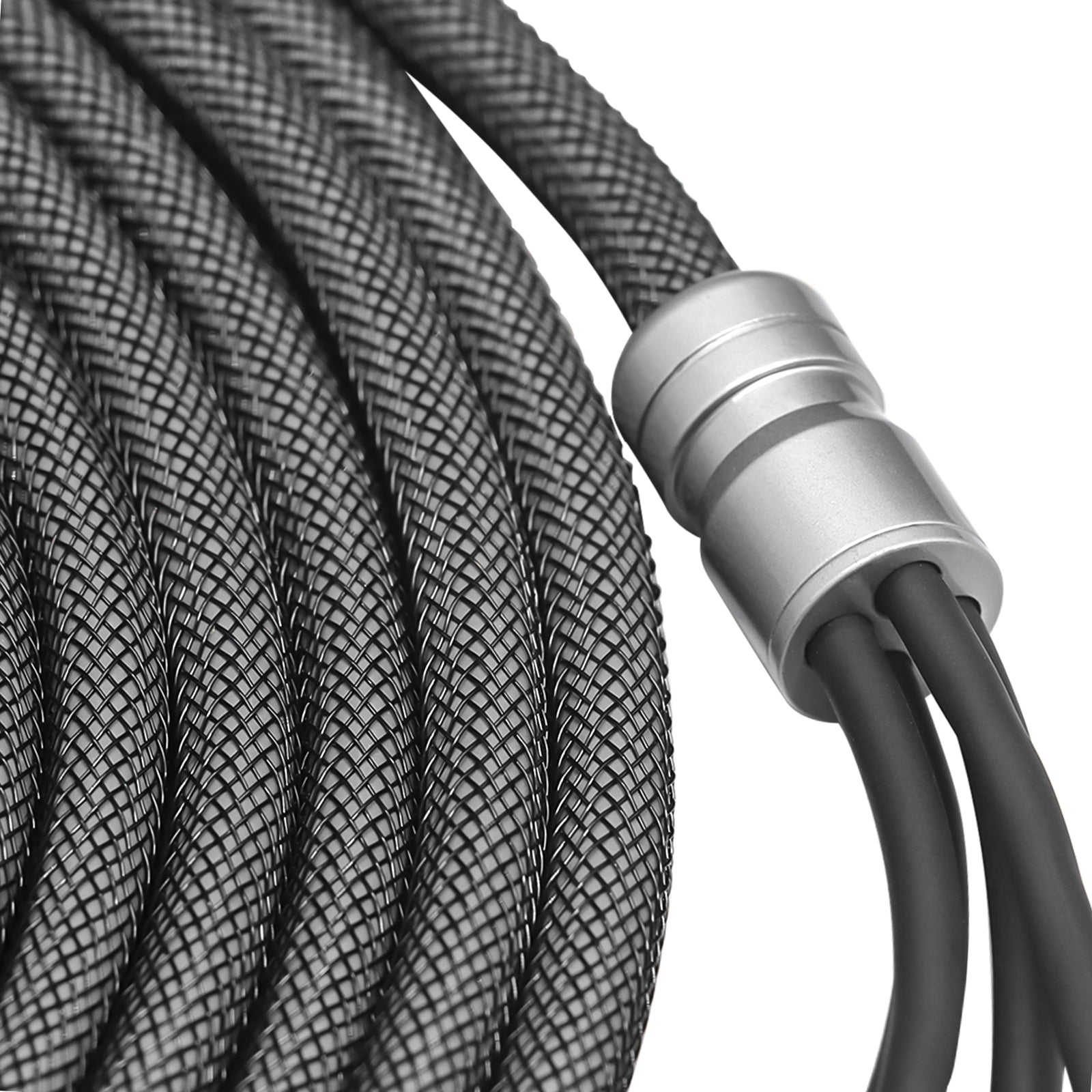 XI412 - Echo Max Series Premium 99.99% Oxygen Free Copper 12ft 4-channel RCA Audio Interconnects Cable, with Machined Brass Connectors & Braided Nylon Jacket