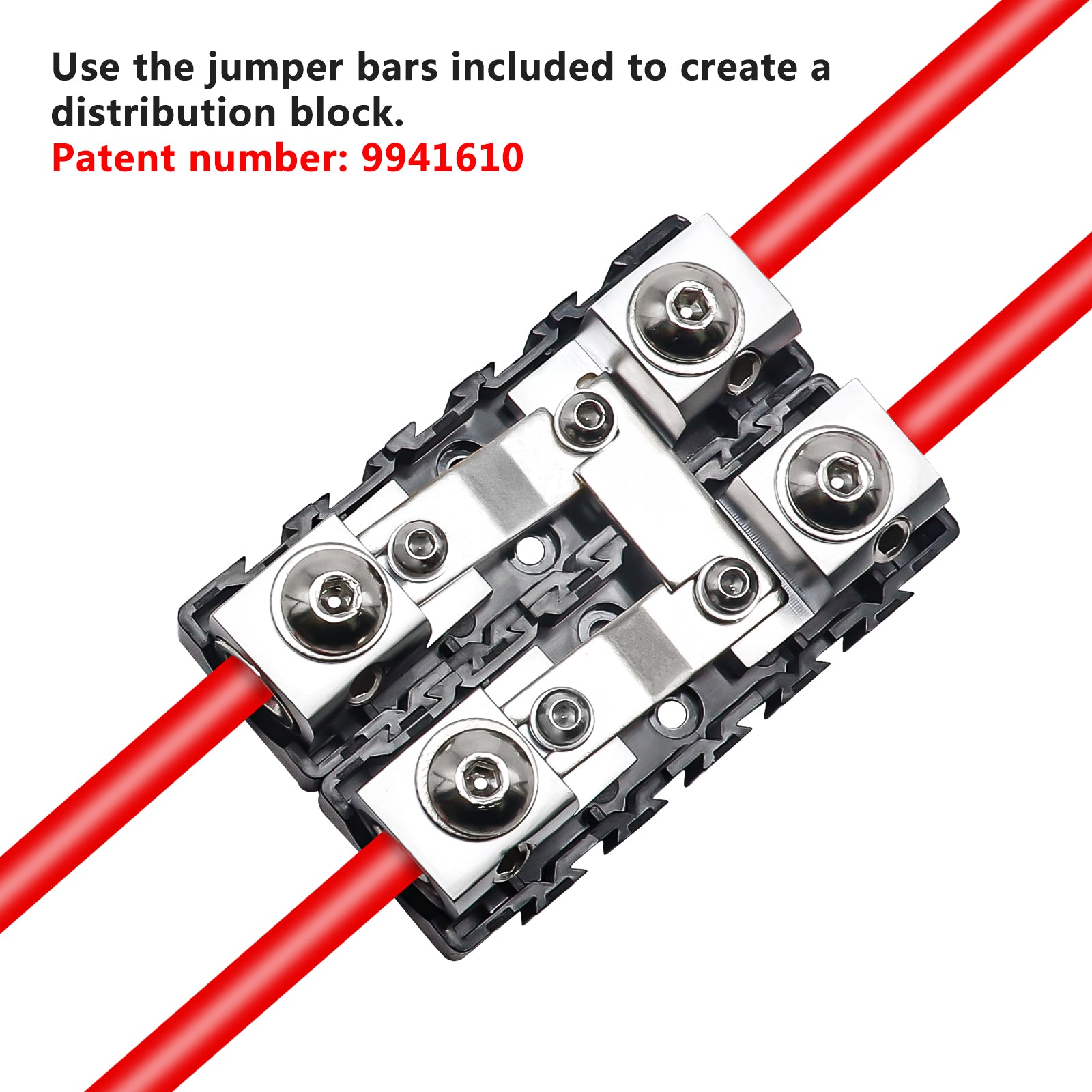 MFHA-2 - 2 Packs 0/2/4 Gauge Modular Inline ANL & Mini-anl Fuse Blocks with Jumper Bars to Create Distribution Block, Fuse and Negative Combo Blocks, 6pcs 60a, 80a, 100a Mini-anl Fuses Included19