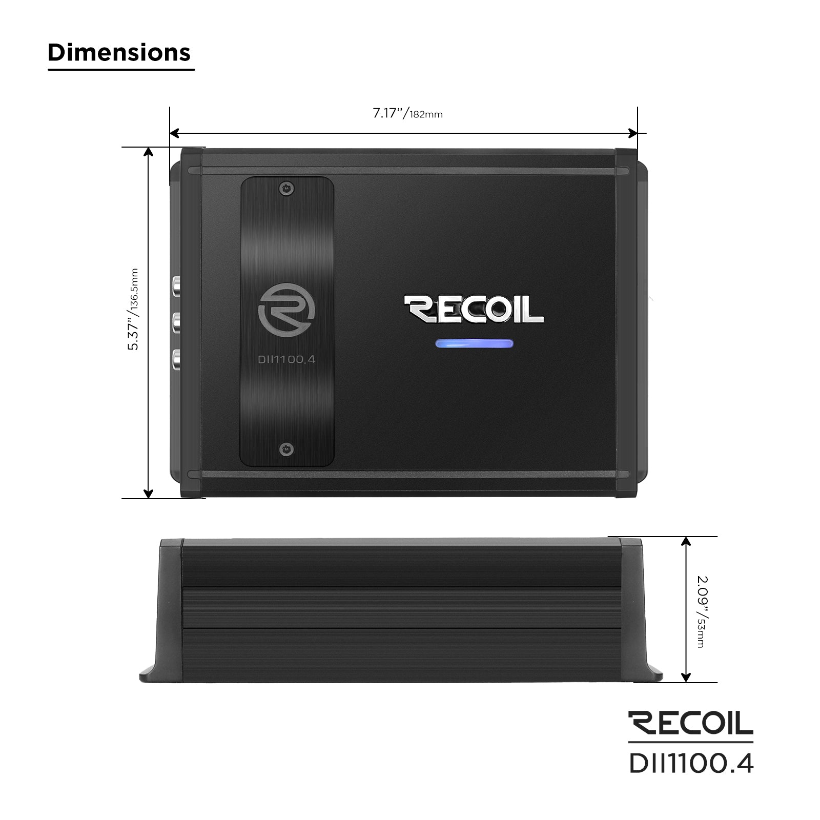 DII1100.4 - 1100 Watts Class-D 4-channel Amplifier