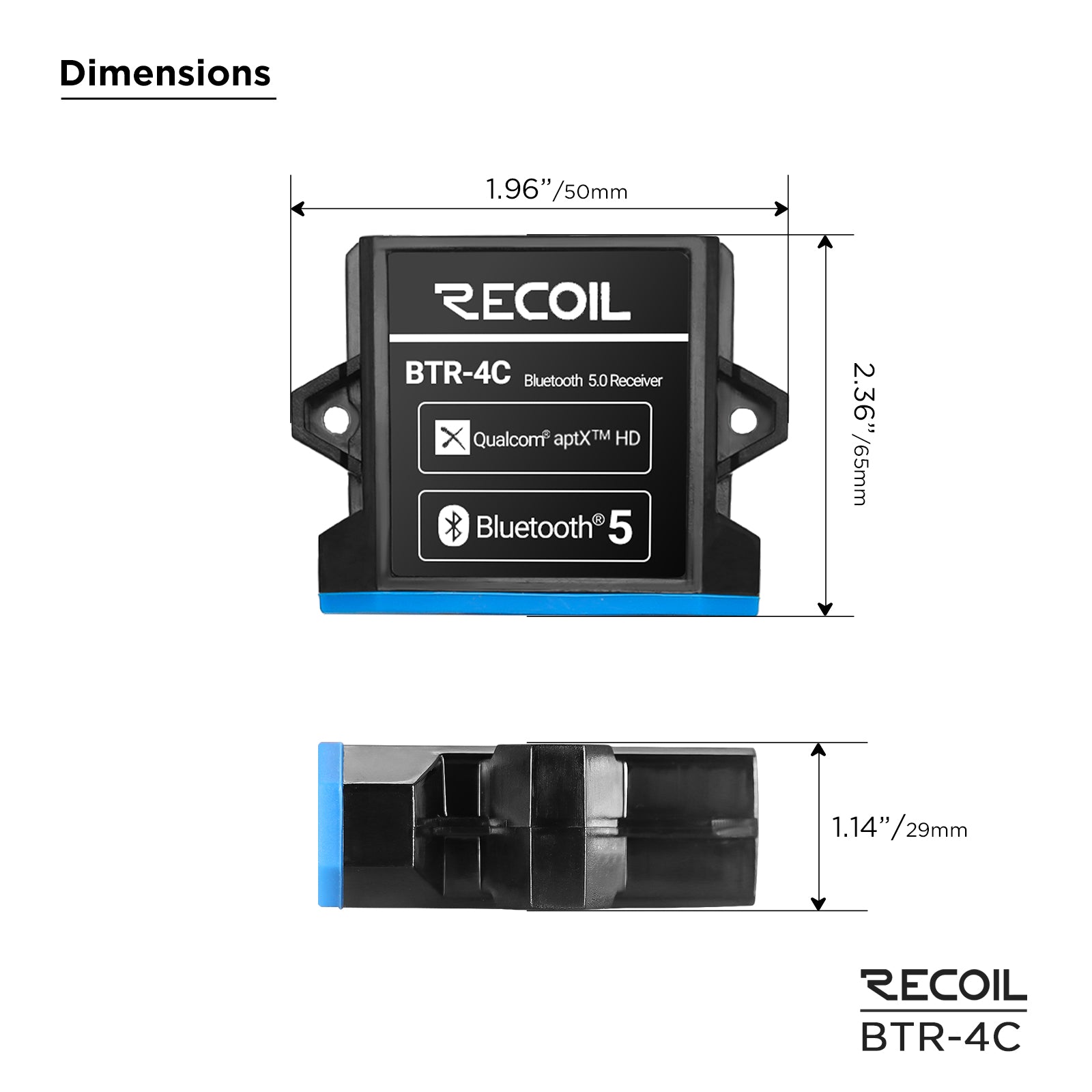BTR-4C - Waterproof Bluetooth Receiver