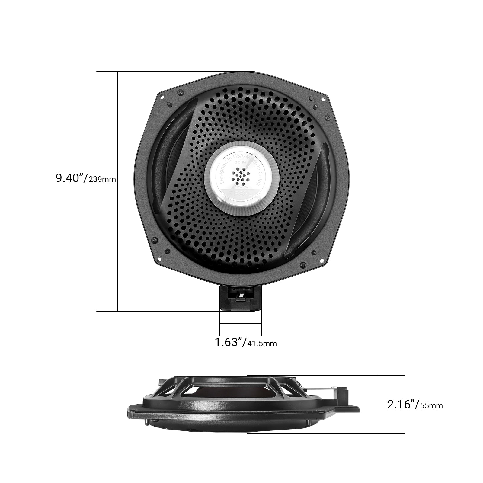 RBMW-8W - Car Specific 9”(200mm) Subwoofer for Bmw