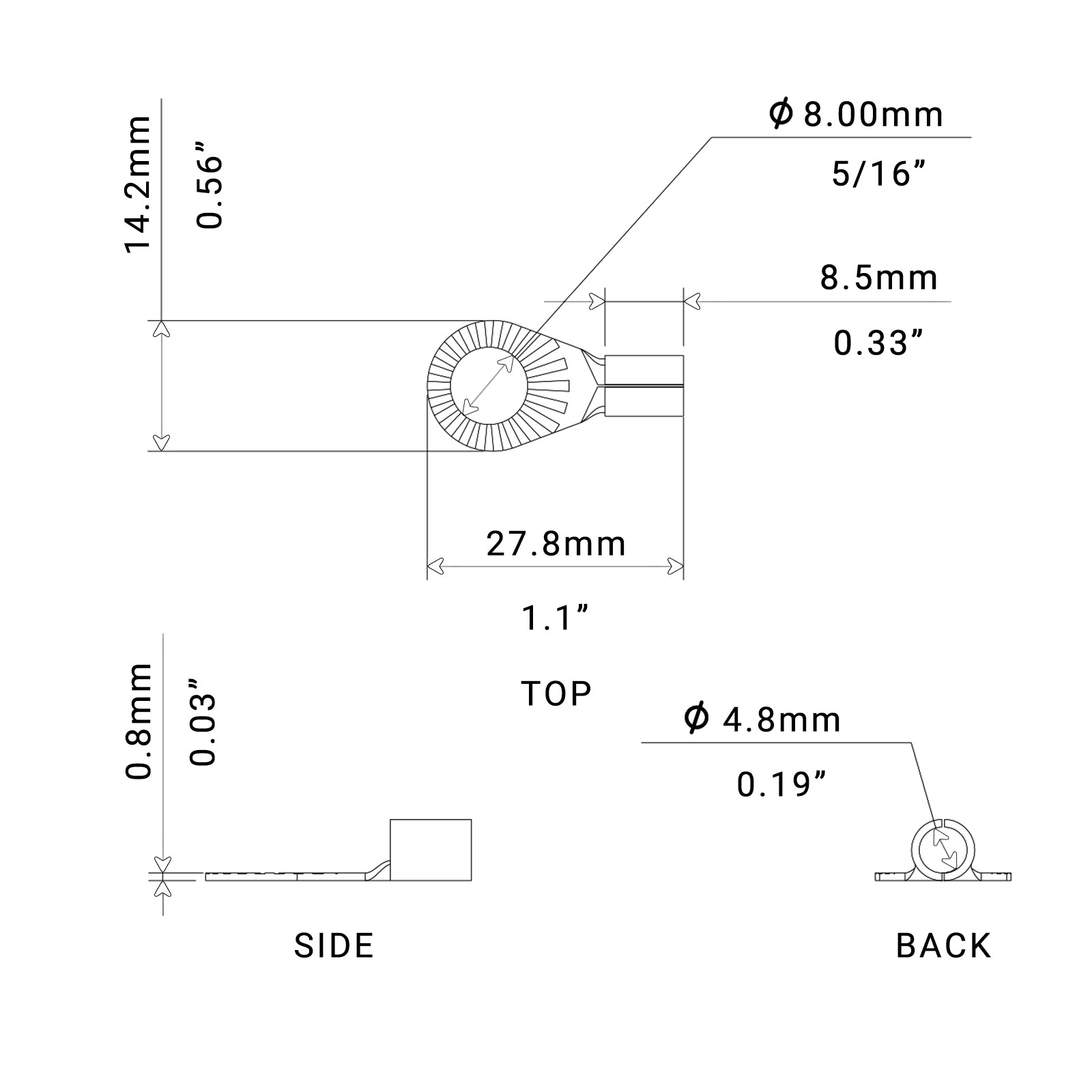 RT8516-20 - 20pcs 8awg Copper Ring Terminals, 5/16” Ring Hole, Shiny Nickel Plated Crimp Ring Terminals with 20pcs Red & Black Soft Boots