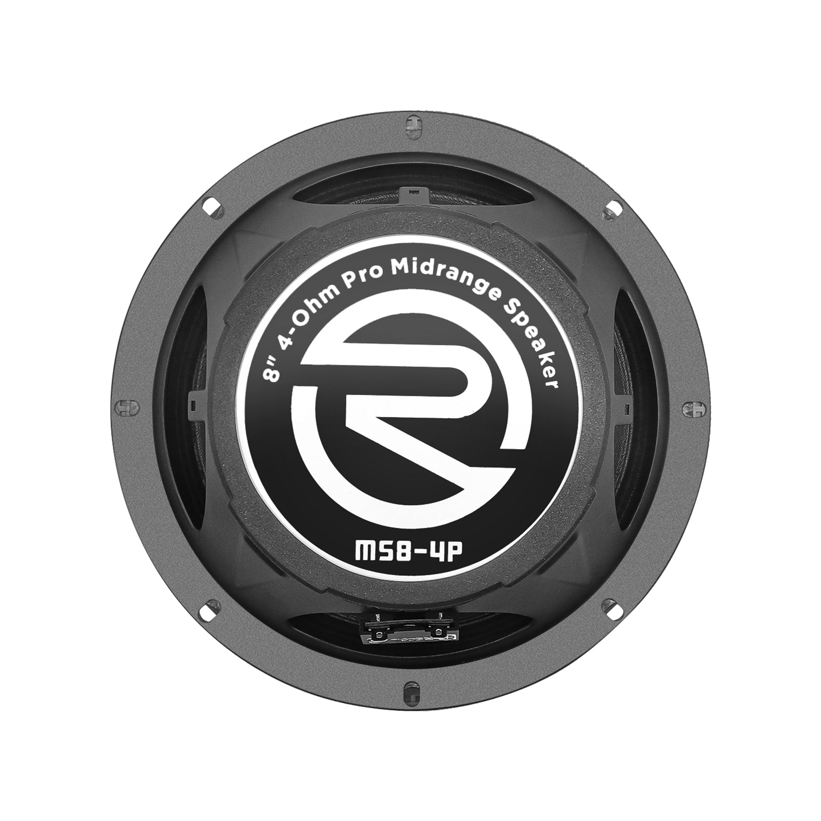 MS8-4P - 8-inch Midrange Pro Audio Car Speakers, 800 Watts Max (pair), 400 Watts RMS (pair), 4ohm, 1.5-inch High Temperature Kapton Voice Coil, Premium Quality Car Audio Door Speakers (pair)