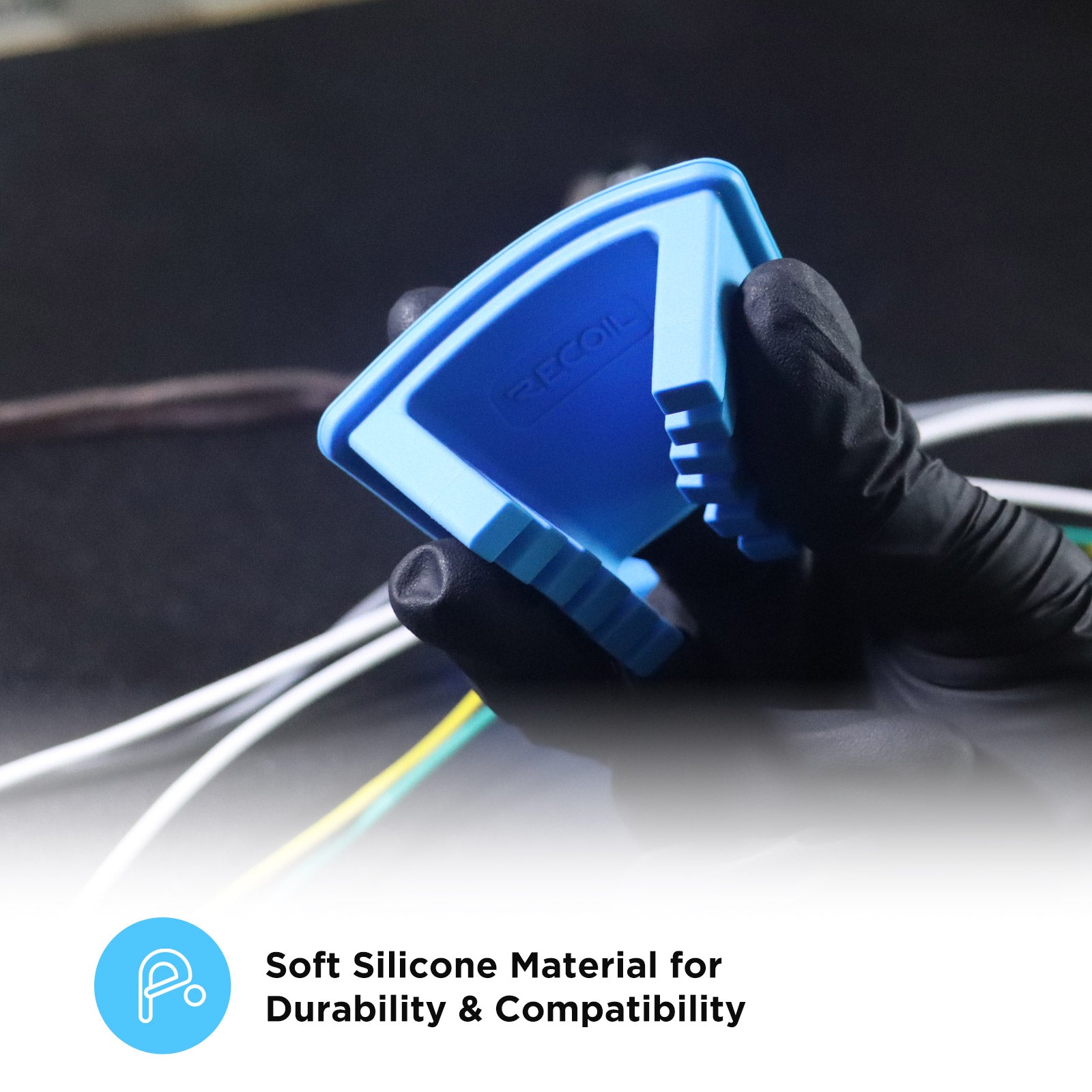 SWSS - Silicone Wire Harness Soldering Holder, Wire Leads Clamp Stand with Neo Magnets Base, Holds 30awg to 12awg Wires, High Temperature Silicone, One Piece