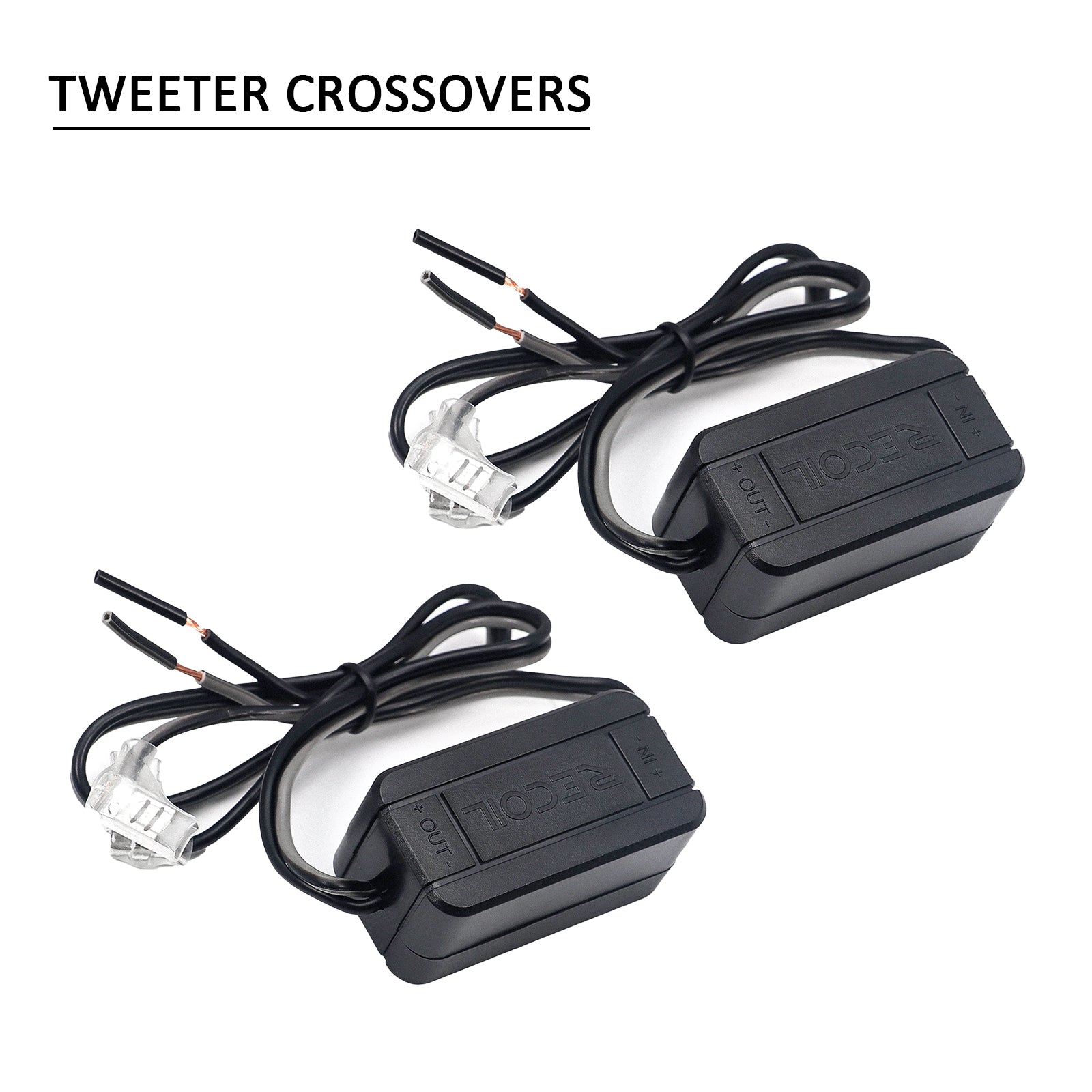 TW250 - High Compression Bullet Super Tweeters, 1-inch High-temperature Kapton Voice Coil, Aluminum Frame and Diaphragm, 4 Ohms, Slim Design for Pro Car Audio, Pair