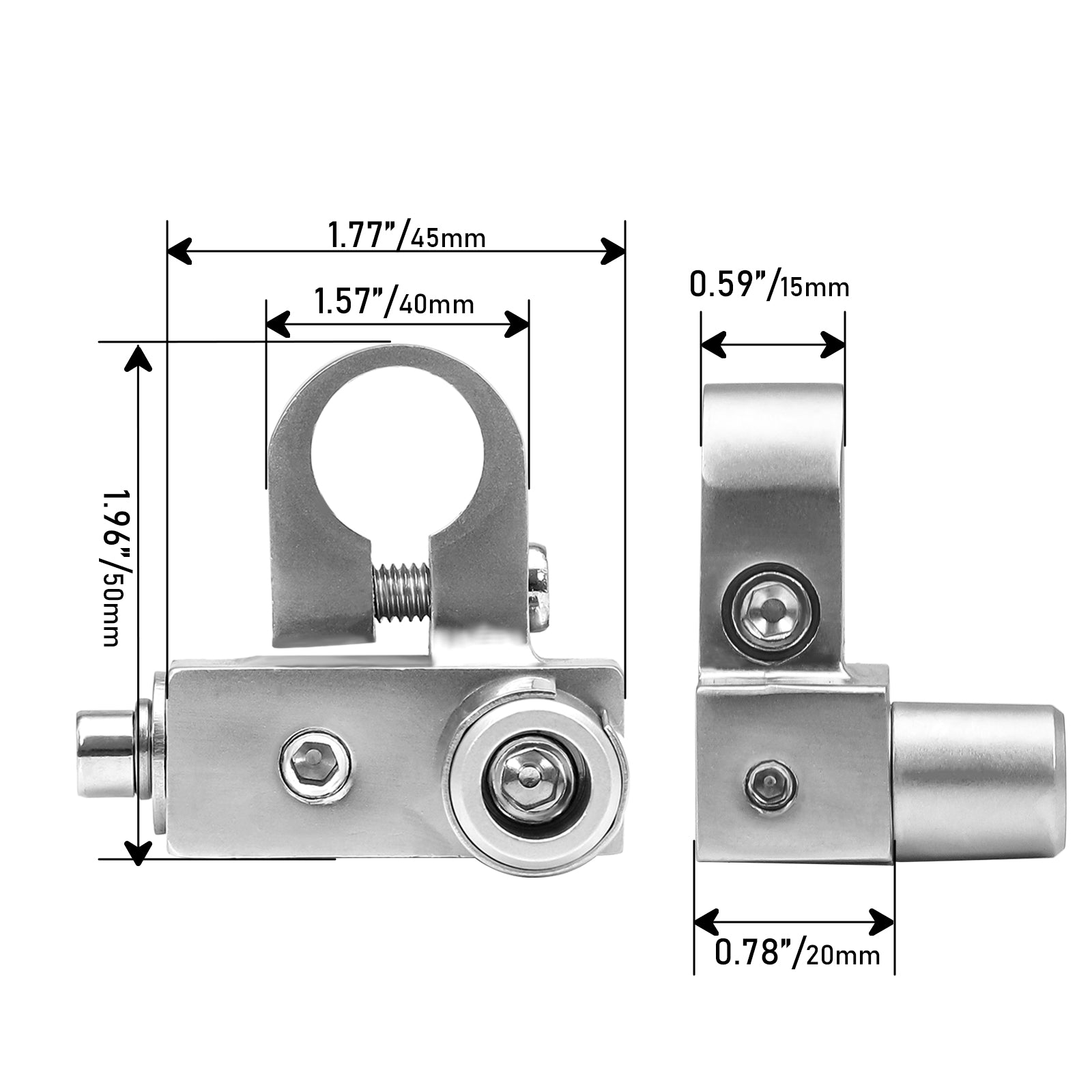 BTO - Solid Brass Positive/negative Battery Terminals with Adaptor Collars, 1x0/2/4 Gauge & 1x4/8 Gauge Outputs, Top-mounted or Side-mounted Power Ring Provision and Oem Post Adapter