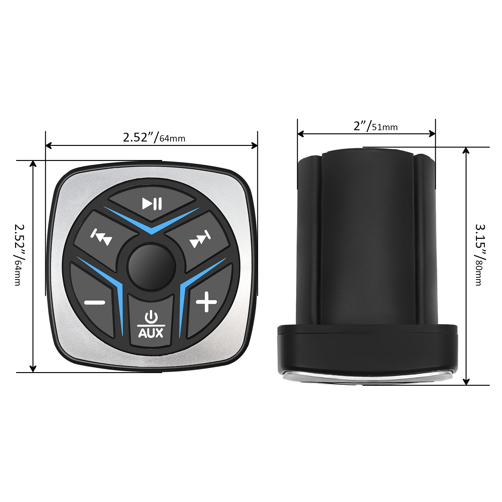 BTR-19 - Waterproof 3-zone Bluetooth Controller