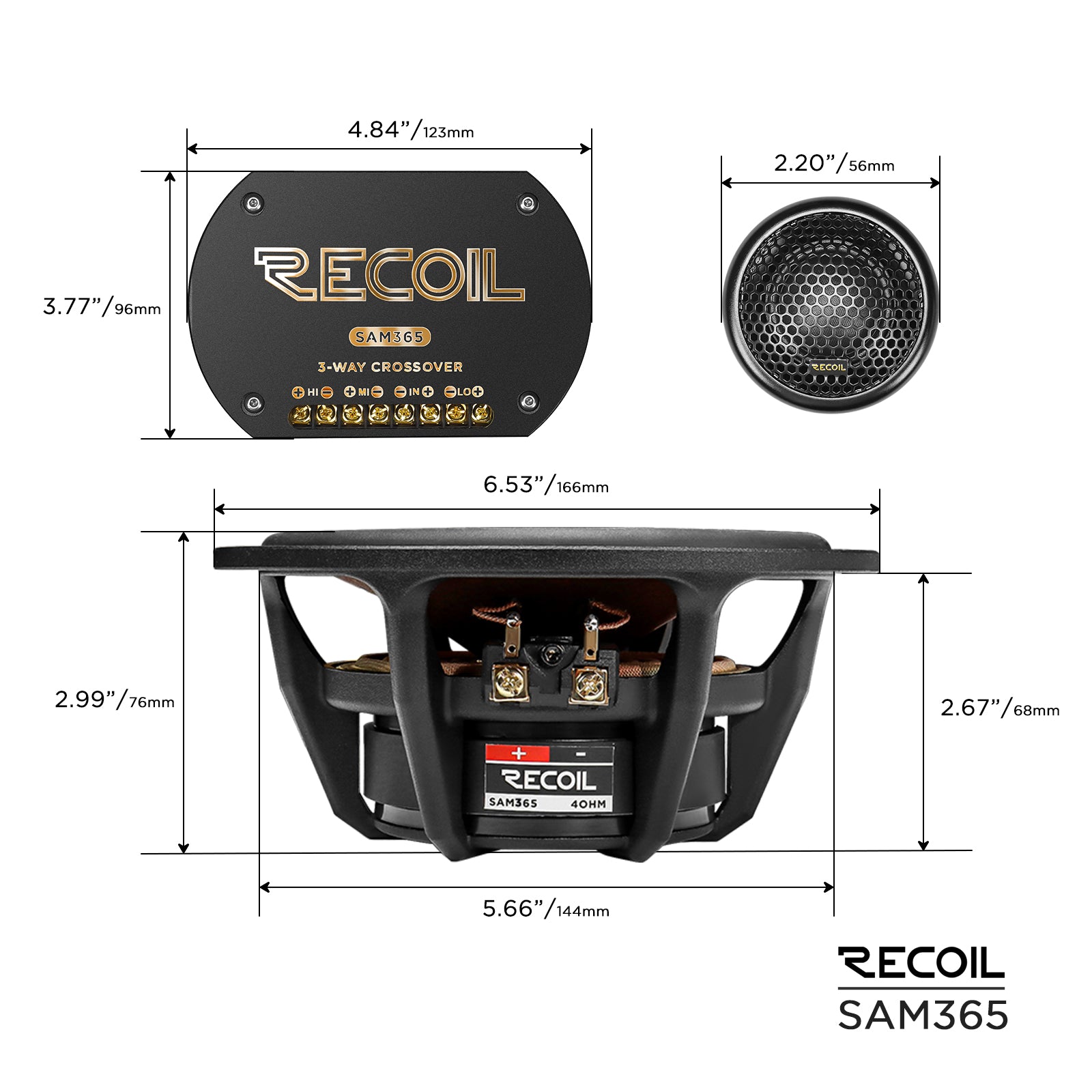 SAM365 - 3-way Component Speaker