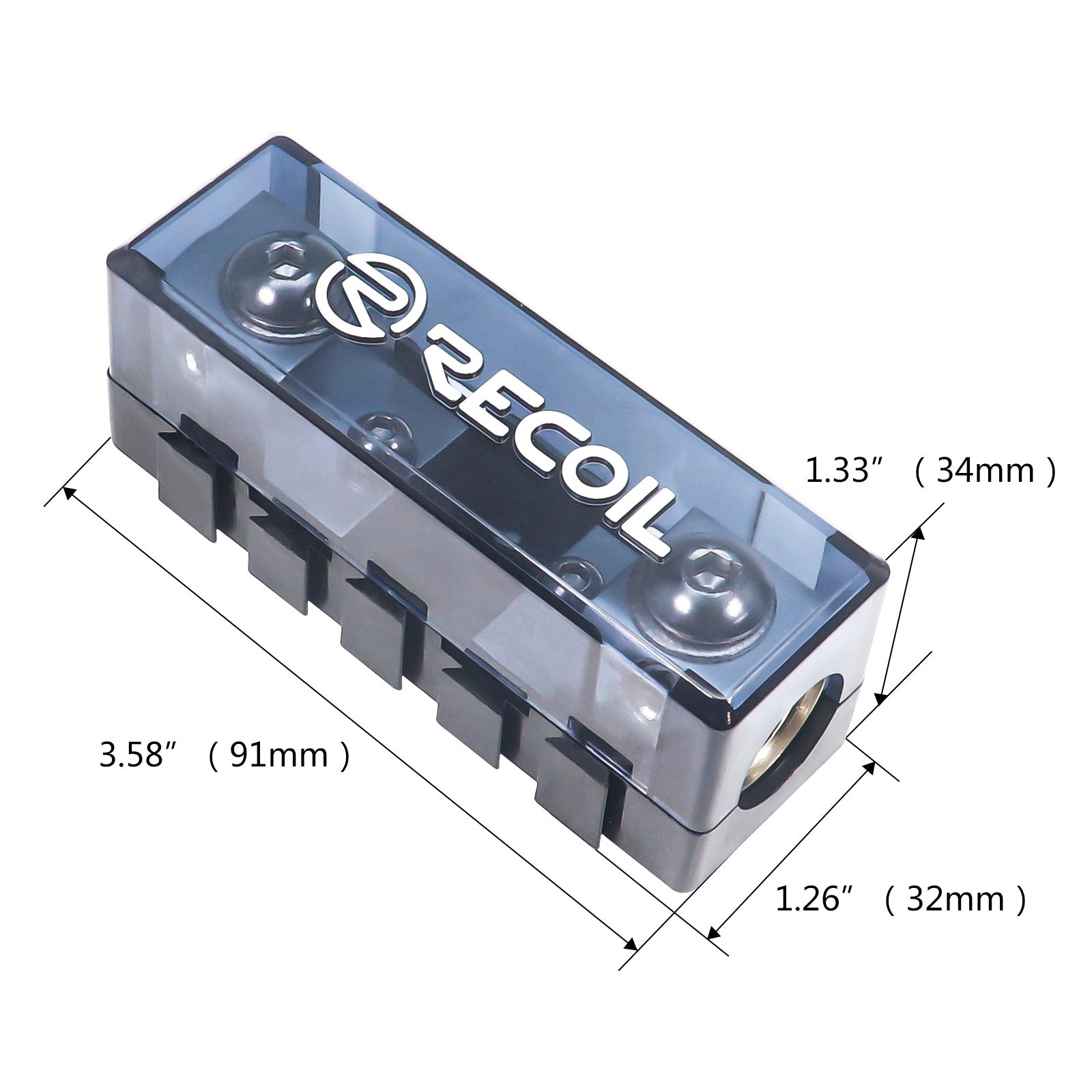 MFHA-2 - 2 Packs 0/2/4 Gauge Modular Inline ANL & Mini-anl Fuse Blocks with Jumper Bars to Create Distribution Block, Fuse and Negative Combo Blocks, 6pcs 60a, 80a, 100a Mini-anl Fuses Included19