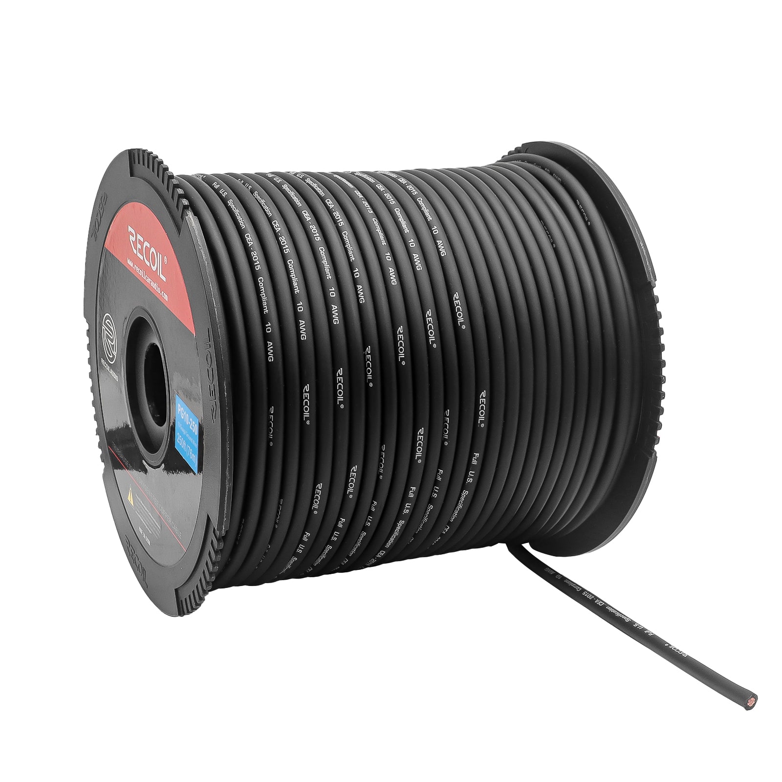 PW10-250 - Premium True Spec 10 Gauge Power Wire, 99.9% Oxygen