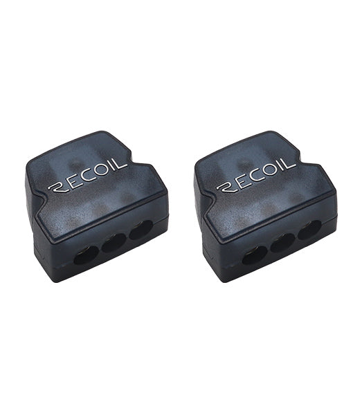 DB13P - Recoil 3-way Power Distribution Block, 1 X 0/2/4 Gauge in 3 X 4/8 Gauge Out Power Distribution Ground Distributor Block for Car Audio Amplifier Splitter (2 Pack)