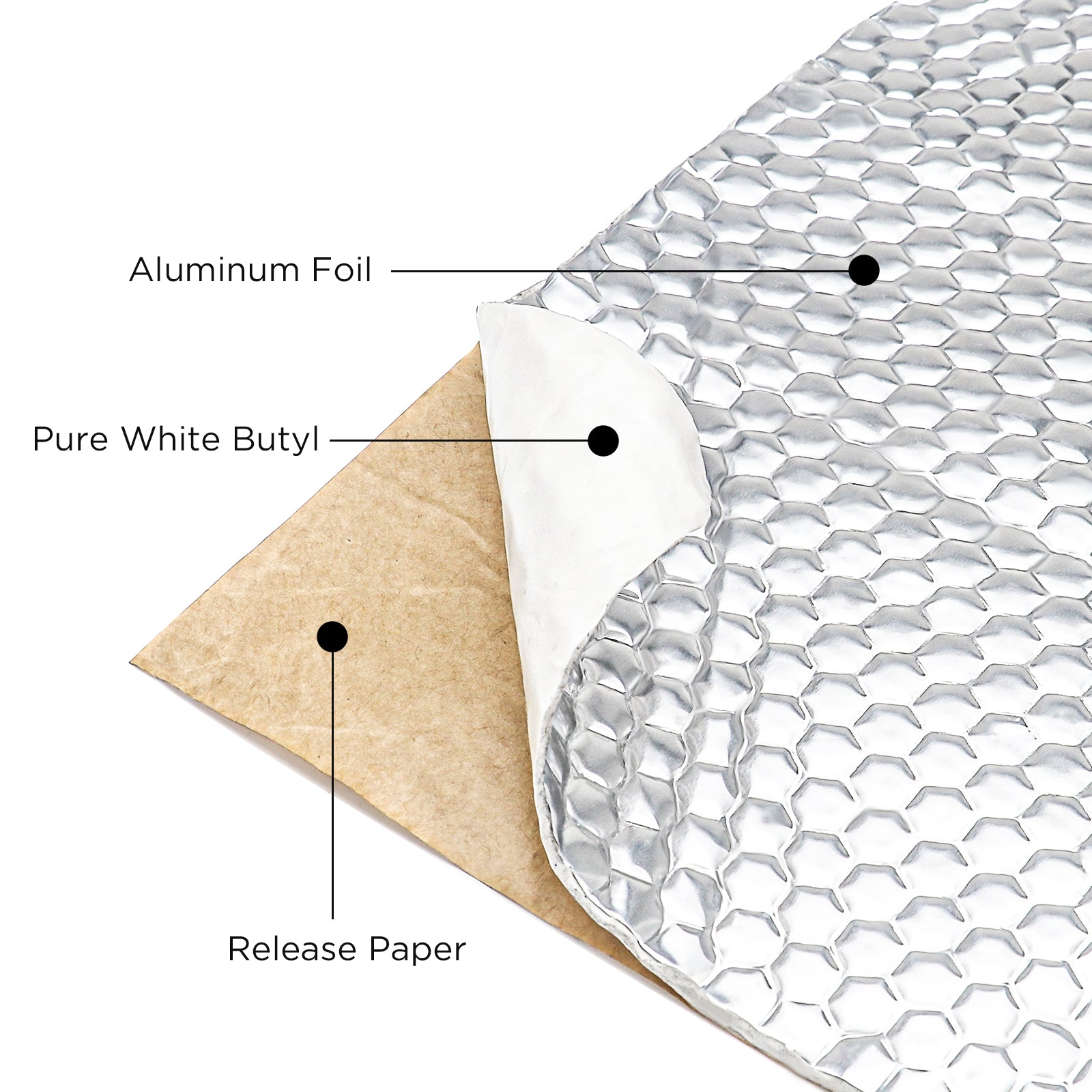DMBK - Professional Grade 90mil 36sqft Car Sound Deadening Mat - Butyl Automotive Sound Deadener - Noise Insulation and Vibration Dampening Material (90 Mil ) with Included Roller and Knife