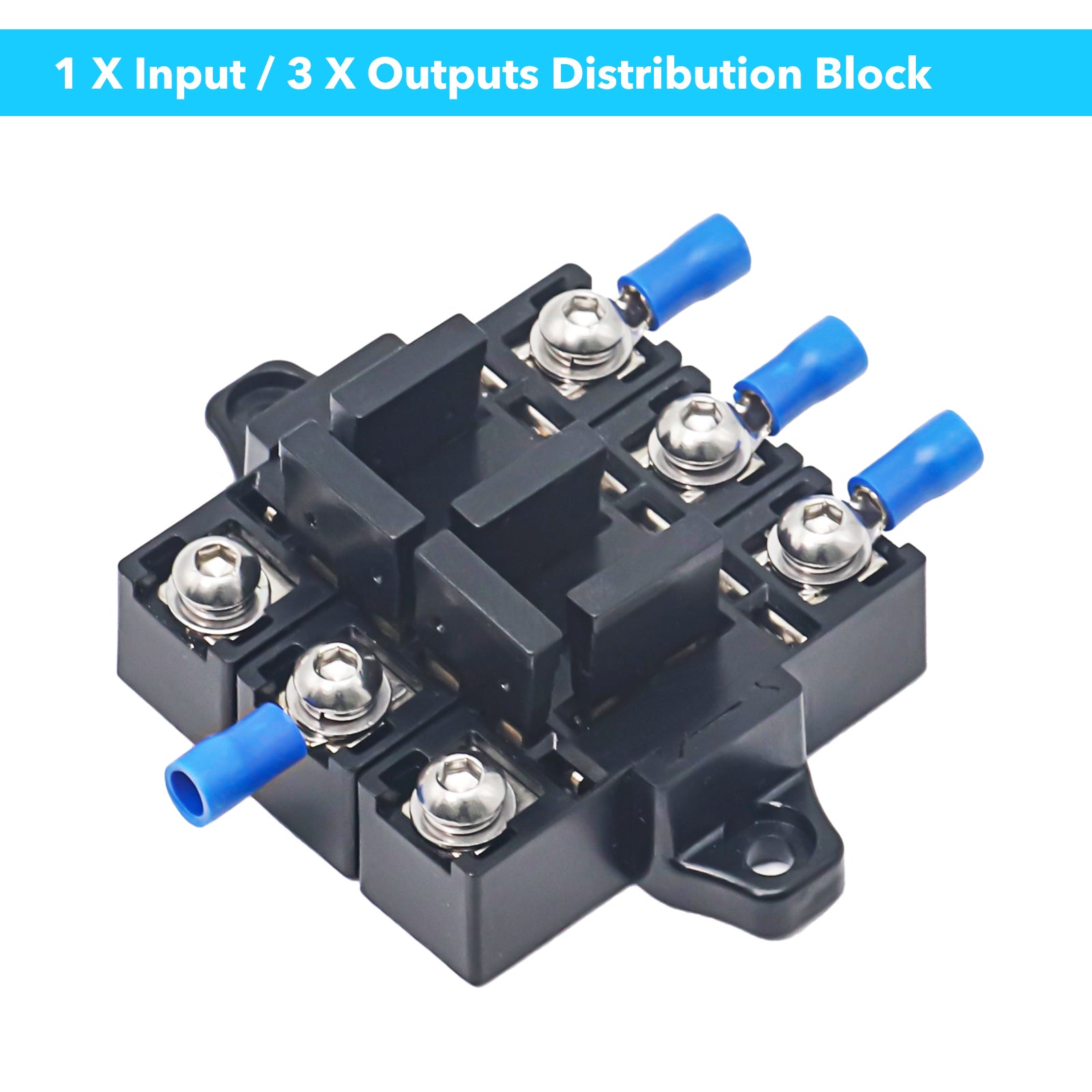 MOD-AK4 - 4 Pack Modular Expandable Atc/ato Inline Fuse Holders, Adding Circuits with Jumpers to Create Any Power and Ground Distribution Block, 5a and 10a Atc/ato Fuses, Decals and Spade Connectors Included