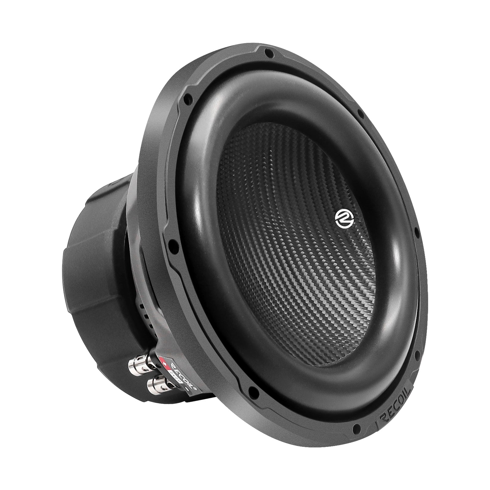 PW10D2 - Echo Pro 10 Inch Subwoofer - 1,200 Watts Power Dual 2 OHM Voice Coil, 2.5" Black-coated 4 Layer High Temperature Voice Coil, Competition Grade Impp Cone
