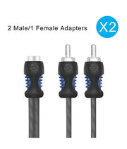 R1F2M - Echo Series OFC RCA Y-adaptor 1 Female to 2 Male Pair