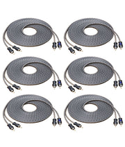 RCI217-6 - Echo Series 17ft 2-channel Twisted Pair OFC RCA Cable (6 Pack)