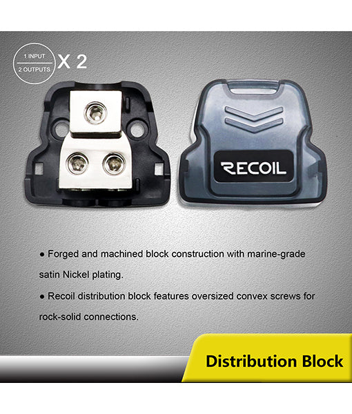 RCK0D - Complete 0 AWG Complete Dual Amp Installation Kit