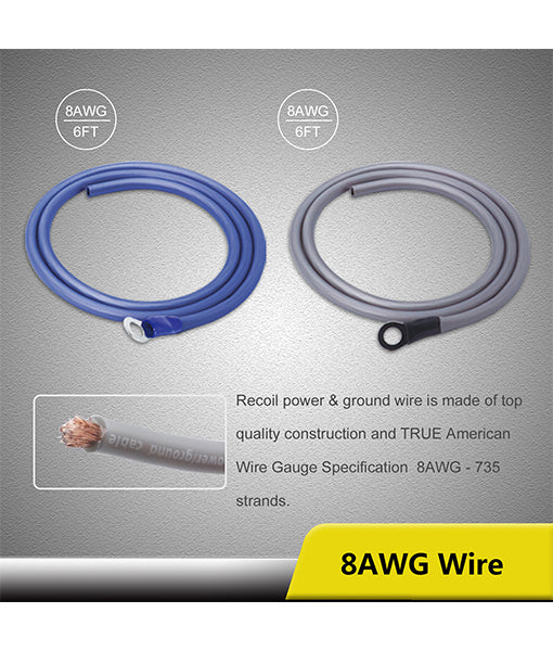 RC4D - 4awg Complete Dual Amp Installation Kit