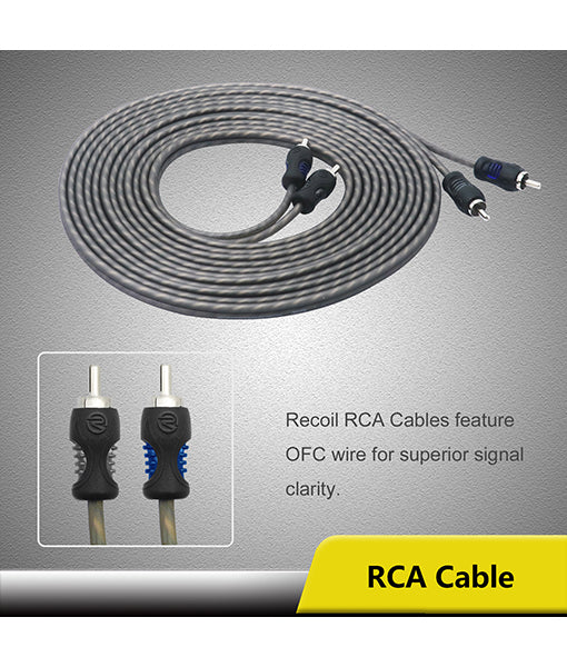 RCK-4 - True 4 Gauge Complete Amplifier Wiring Kits with OFC RCA Cable