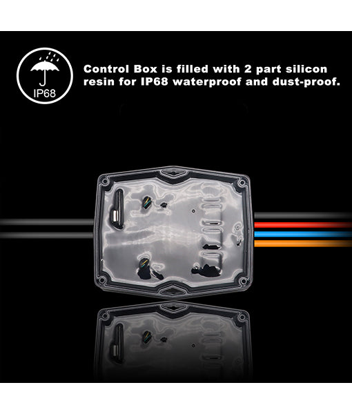RLK4 - Waterproof Rgbw LED Rock Lights 4 Pods, Underglow Multicolor LED Light for Car Truck ATV UTV Suv Off-road Boat, Bluetooth App and Rf Remote Controller, Music Mode