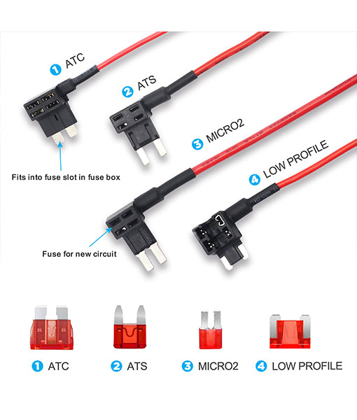 SCHK2 - Smart Dash Cam Hardwire Kits with Two Outputs