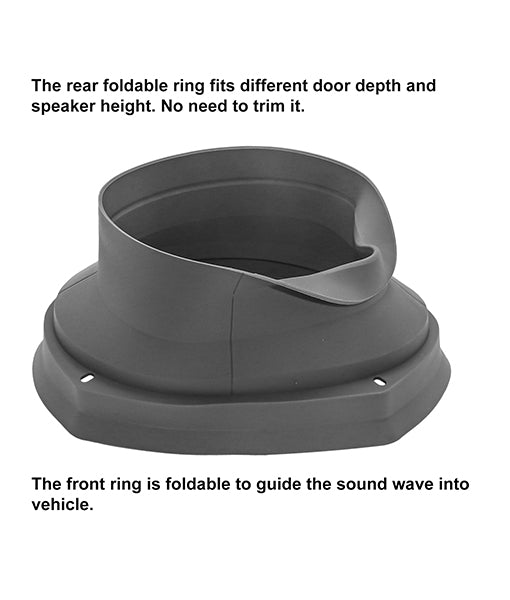 SPB69 - Foldable Silicone Speaker Baffle Kits for 6x9" Speakers