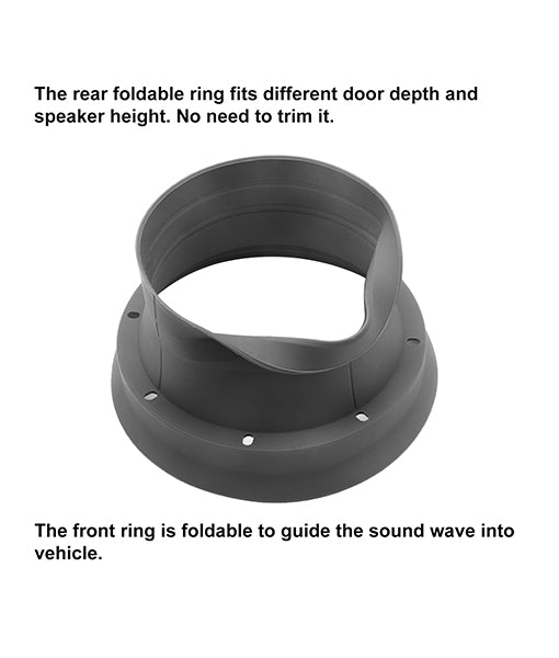SPB8 - Foldable Silicone Speaker Baffle Kits for 8" Speakers